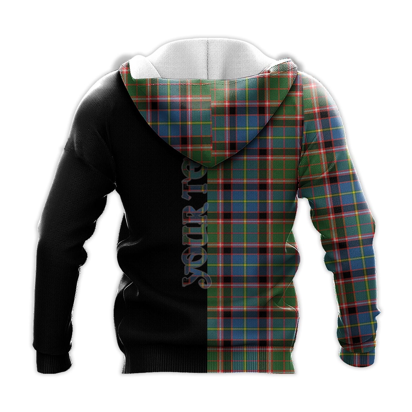 Printivon Glass Tartan Personalize Half Hoodie
