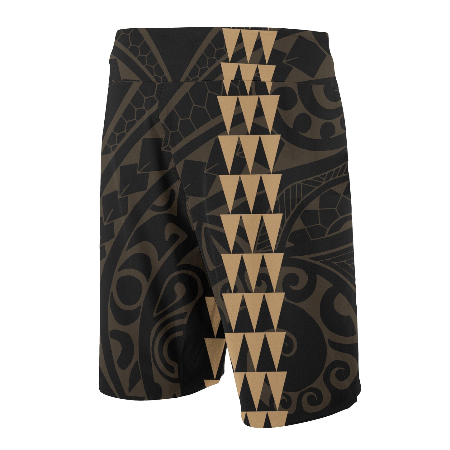 Hawaii Polynesian Warrior Board Shorts Gold