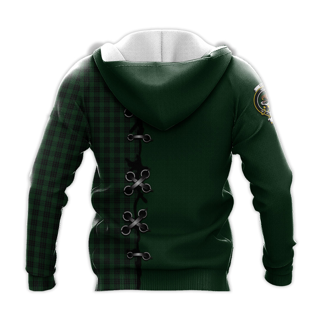 Printivon Graham Tartan Hoodie Lion Rampant And Celtic Thistle Style