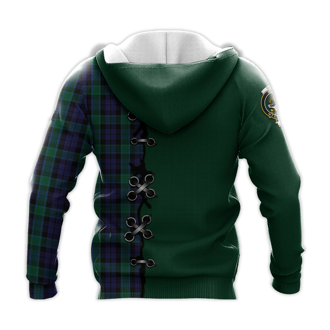 Printivon Graham Of Menteith Tartan Hoodie Lion Rampant And Celtic Thistle Style