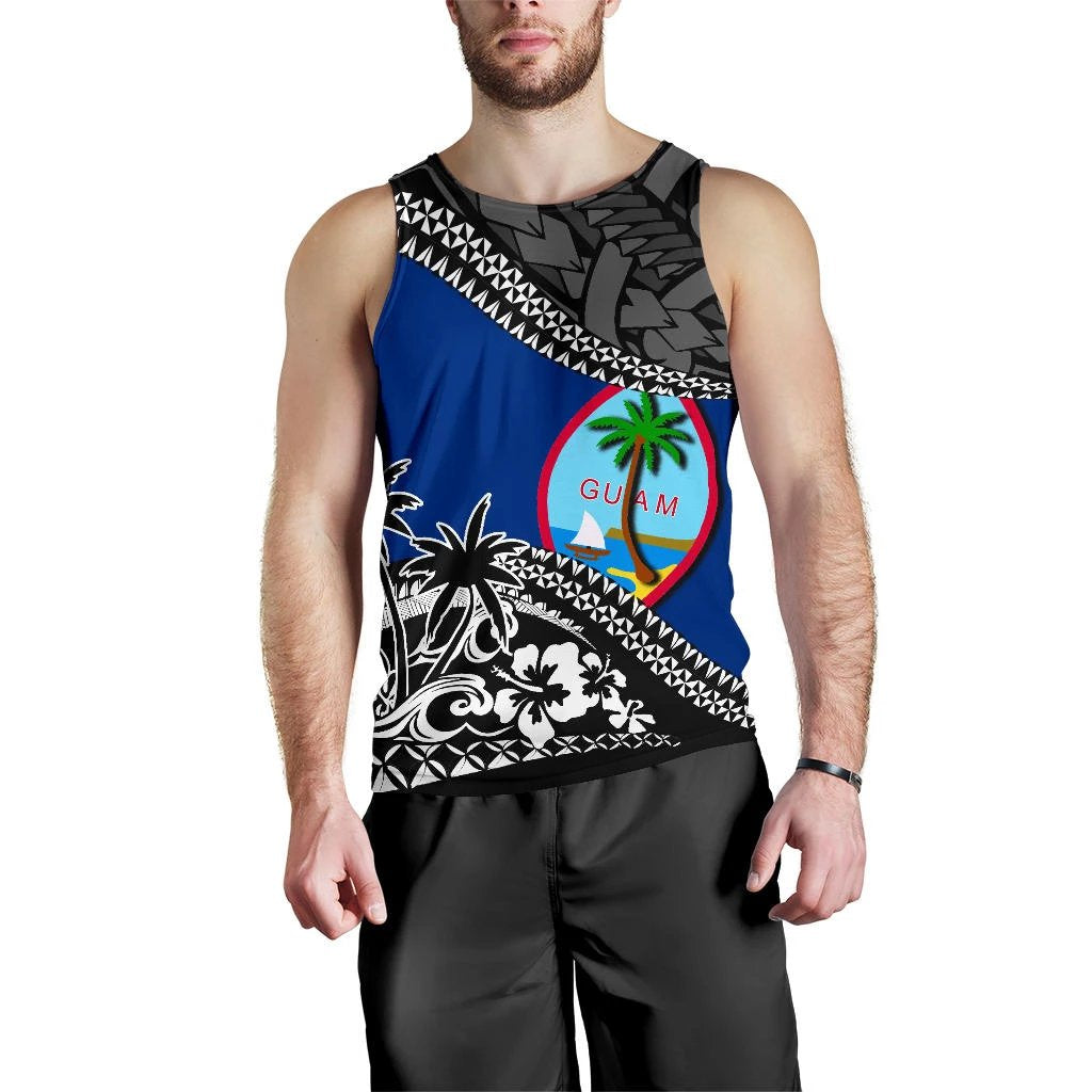 Guam Men Tank Top Fall In The Wave