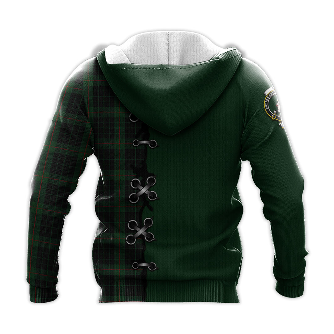 Printivon Gunn Logan Tartan Hoodie Lion Rampant And Celtic Thistle Style