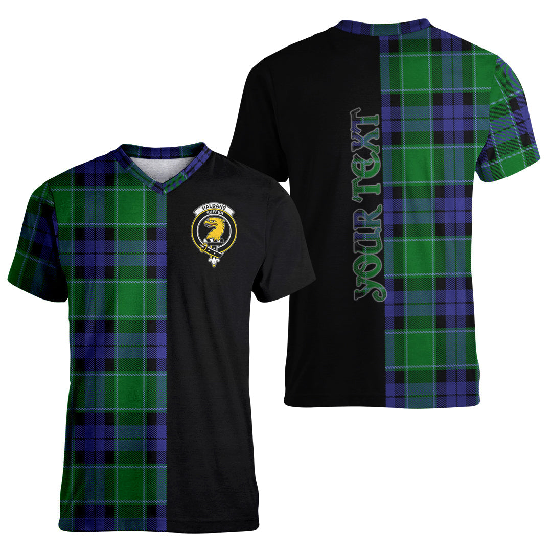 Printivon Haldane Tartan Personalize Half T shirt