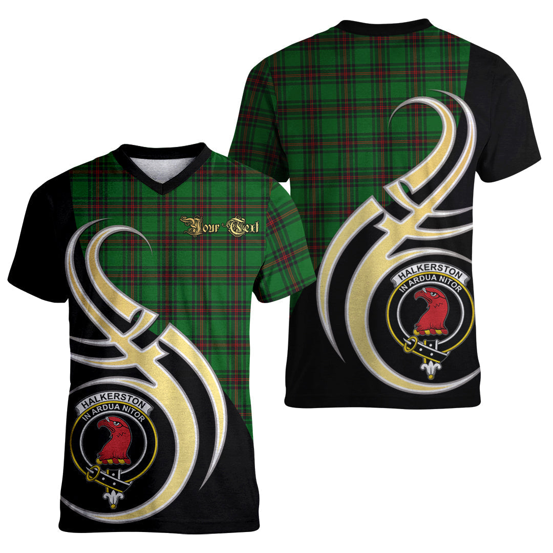 Printivon Halkerston Tartan Crest Believe In Me T Shirt