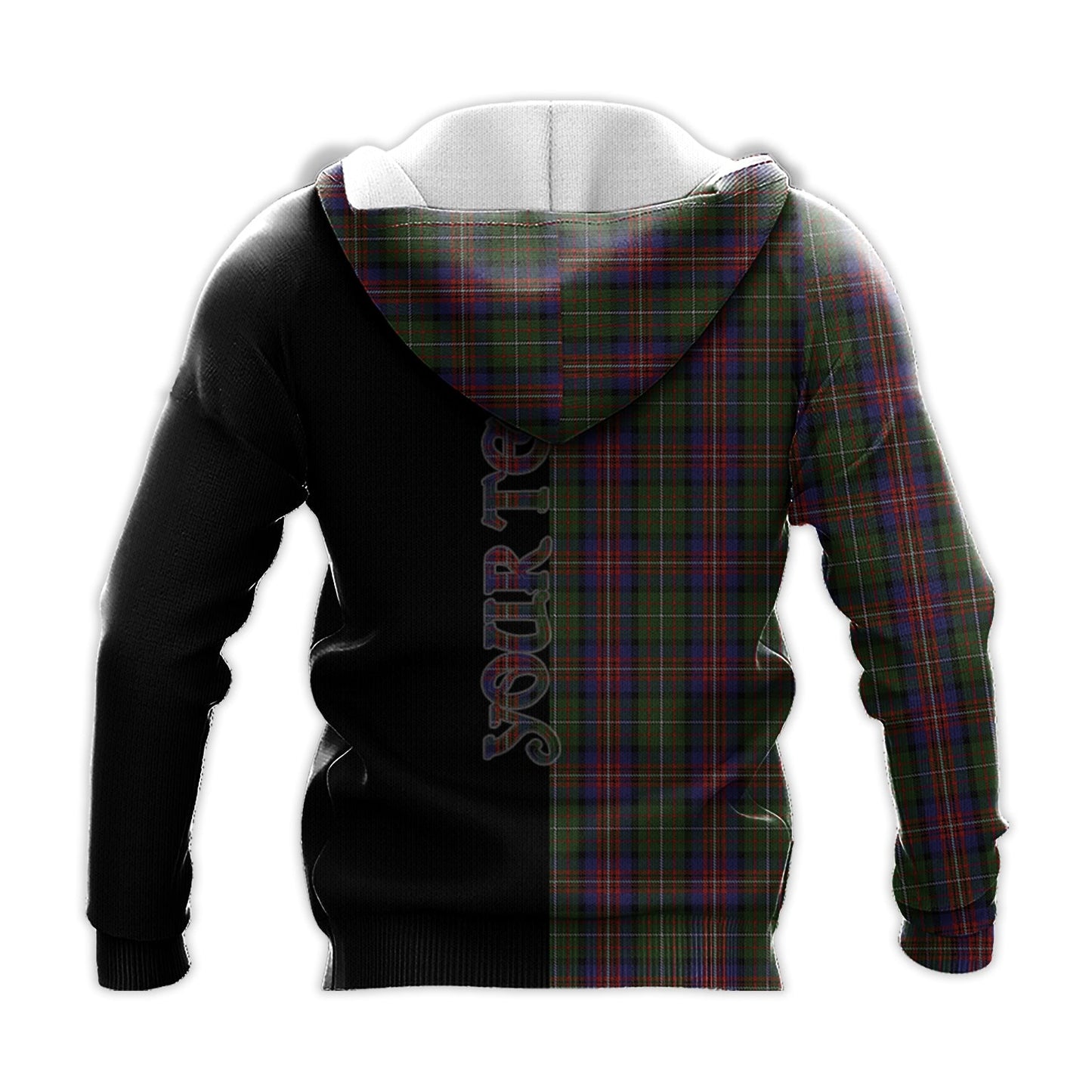 Printivon Hargis Tartan Personalize Half Hoodie