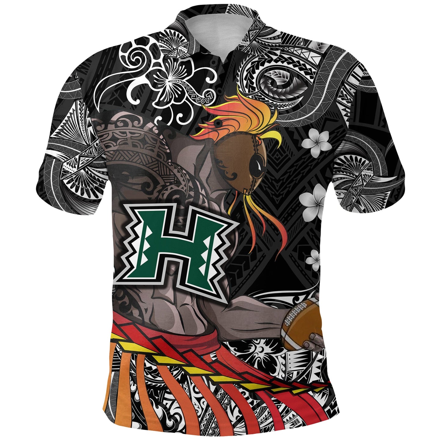 Hawaii Warriors Polynesian Polo Shirt Unique Style - Black Shirt