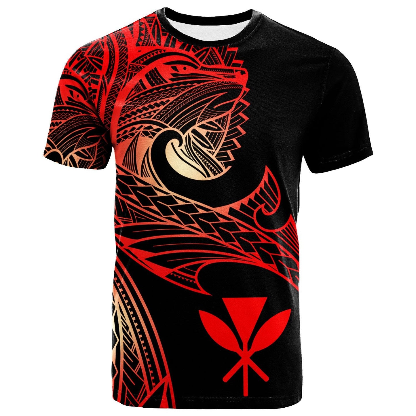 Hawaii T-Shirt - Leader Wolf Is You Red Gradient Color