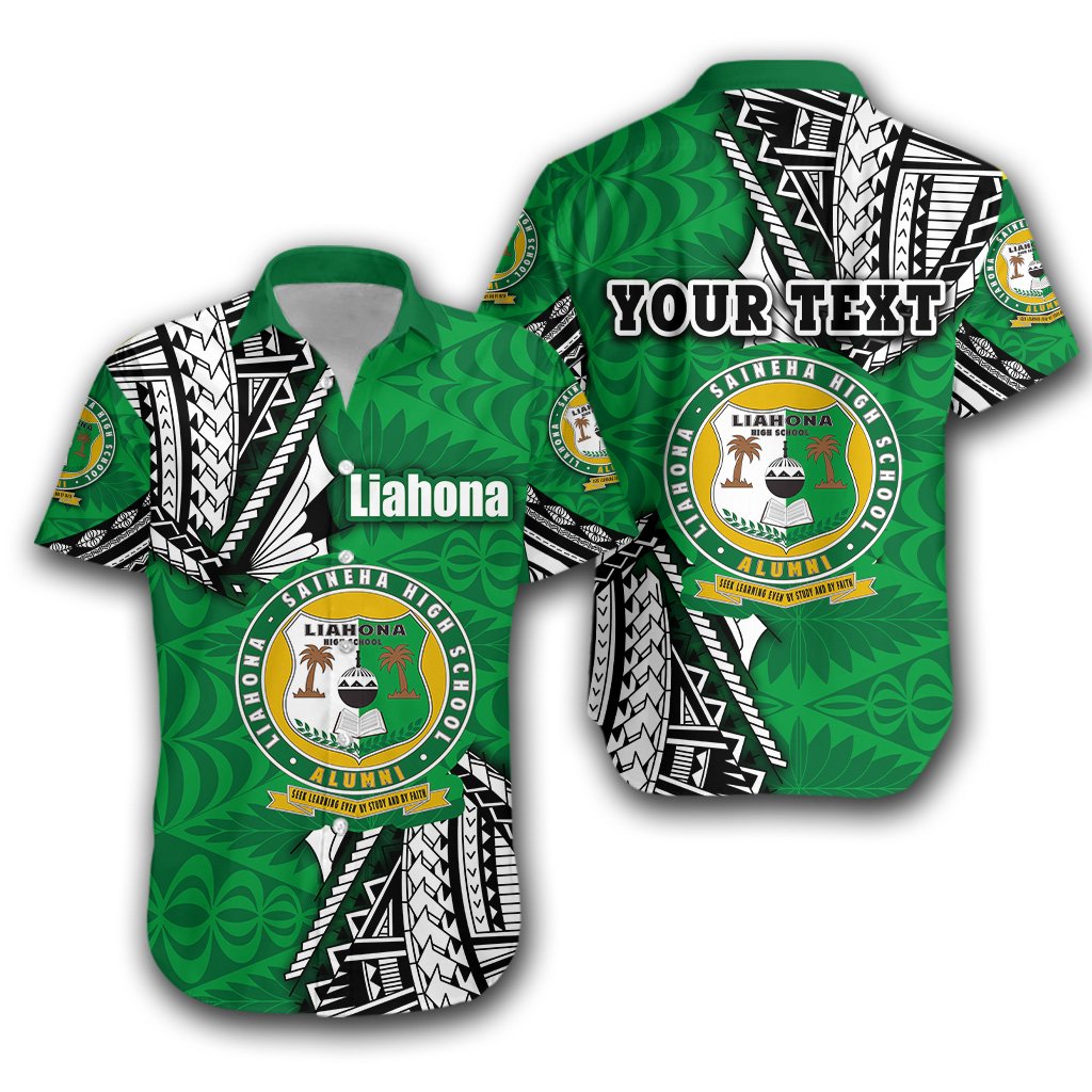 Custom Personalised Liahona Tonga Hawaiian Shirt Polynesian Style