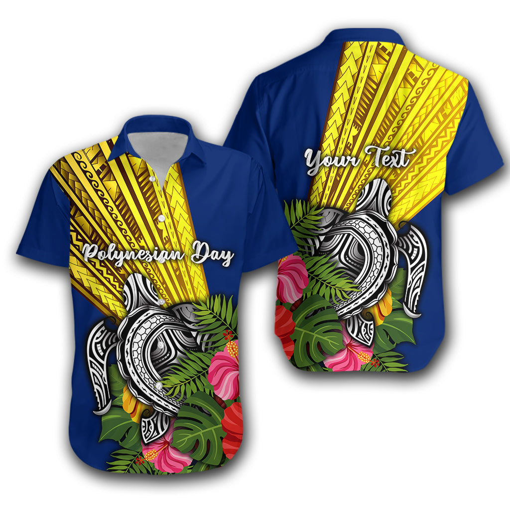 Custom Personalised Polynesian Day Hawaiian Shirt Sun Style -