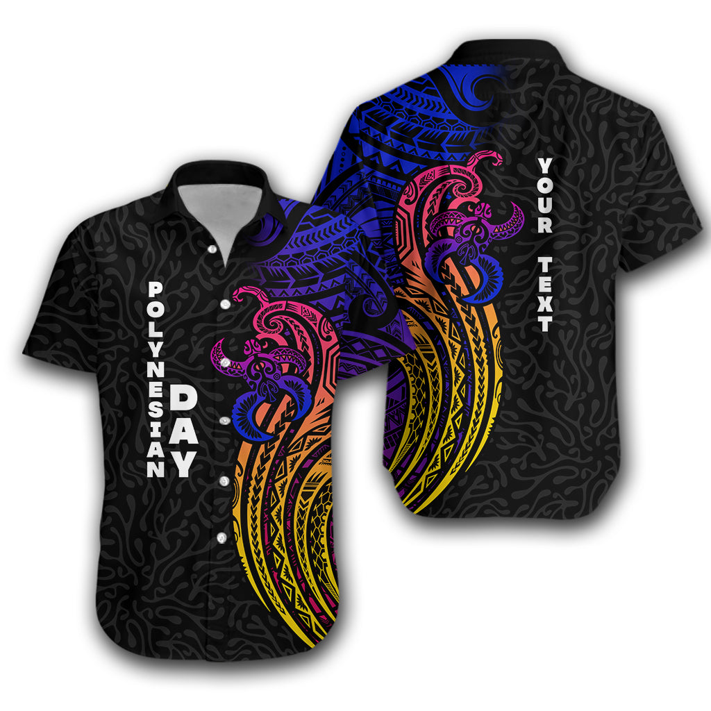 Custom Personalised Polynesian Day Hawaiian Shirt Modern Style -