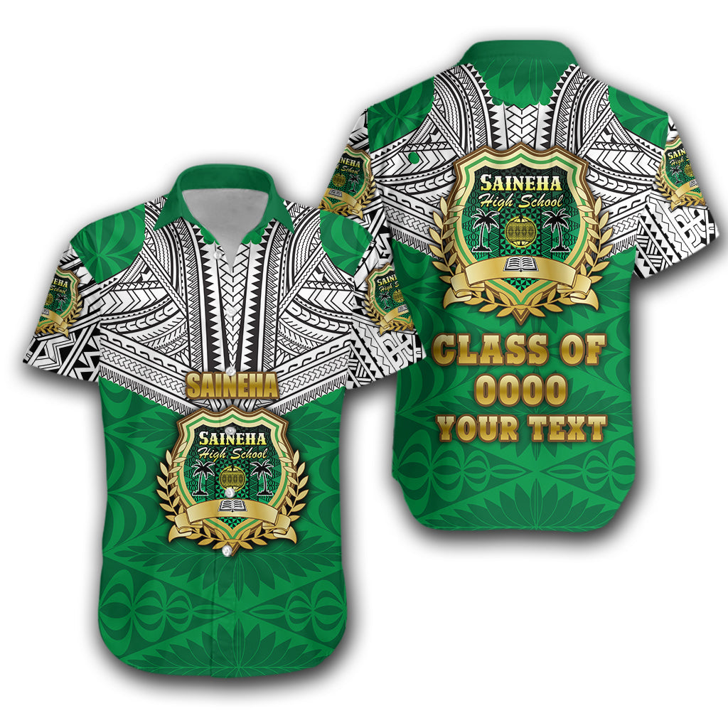 Custom Personalised Saineha Tonga Hawaiian Shirt Polynesian tattoo - Class of -