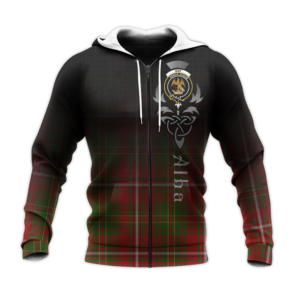 Printivon Hay Tartan Crest Alba Celtic Hoodie