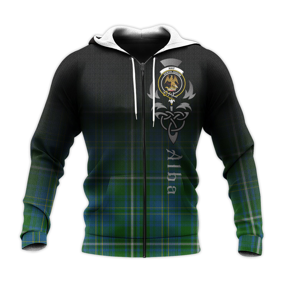 Printivon Hay Hunting Tartan Crest Alba Celtic Hoodie