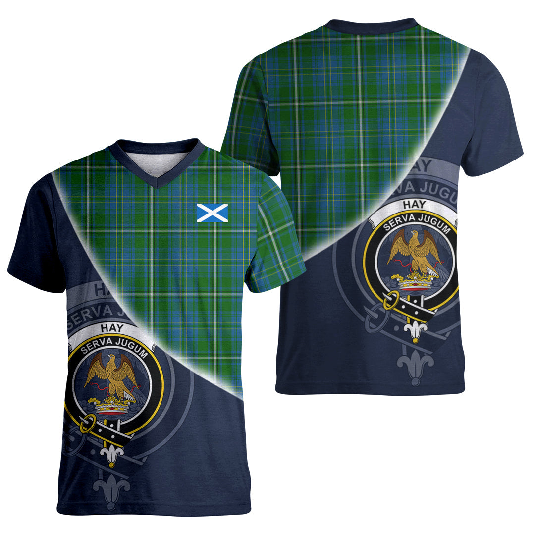 Printivon Hay Hunting Tartan Scottish Crest T Shirt