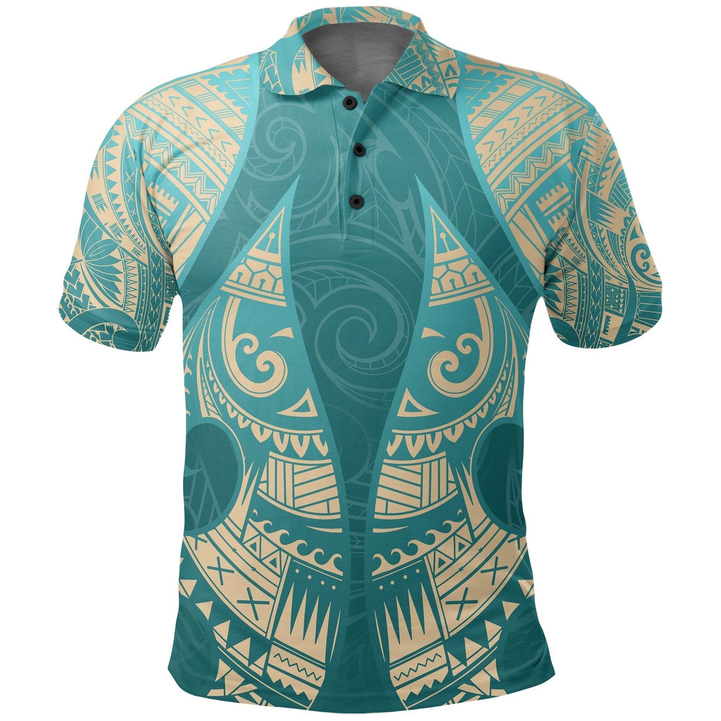 New Zealand Maori Polo Shirt, Hei Matau Tattoo Golf Shirts