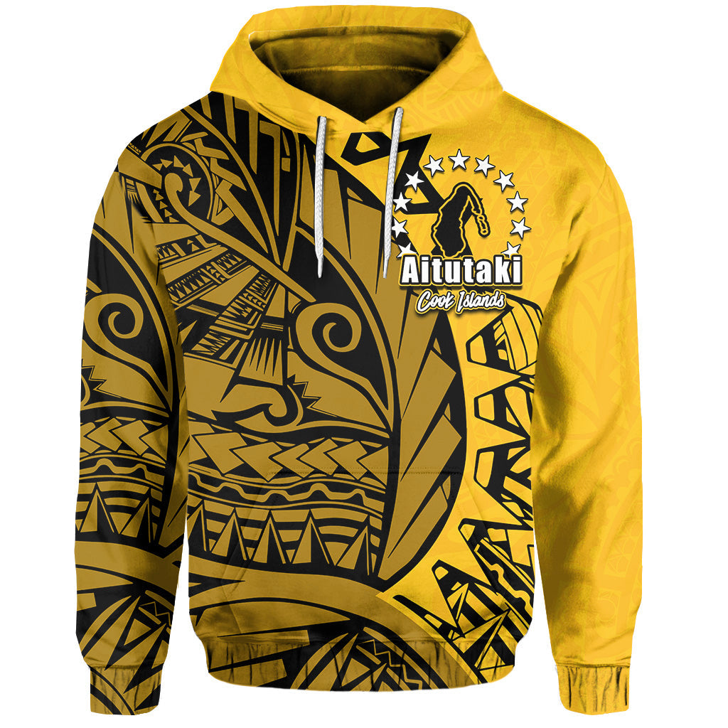 ( Personalised)Cook Islands Hoodie Aitutaki Polynesian Style