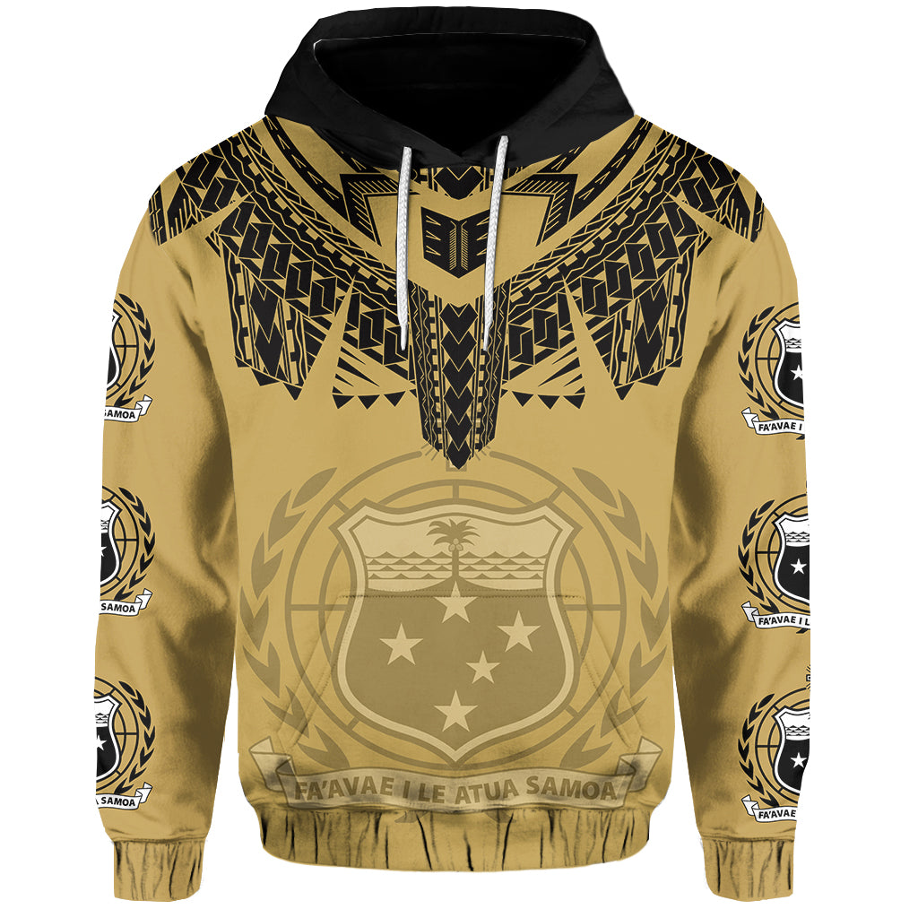 Samoa Independence Day Tribal Tattoo Coat Of Arms Hoodie No.2