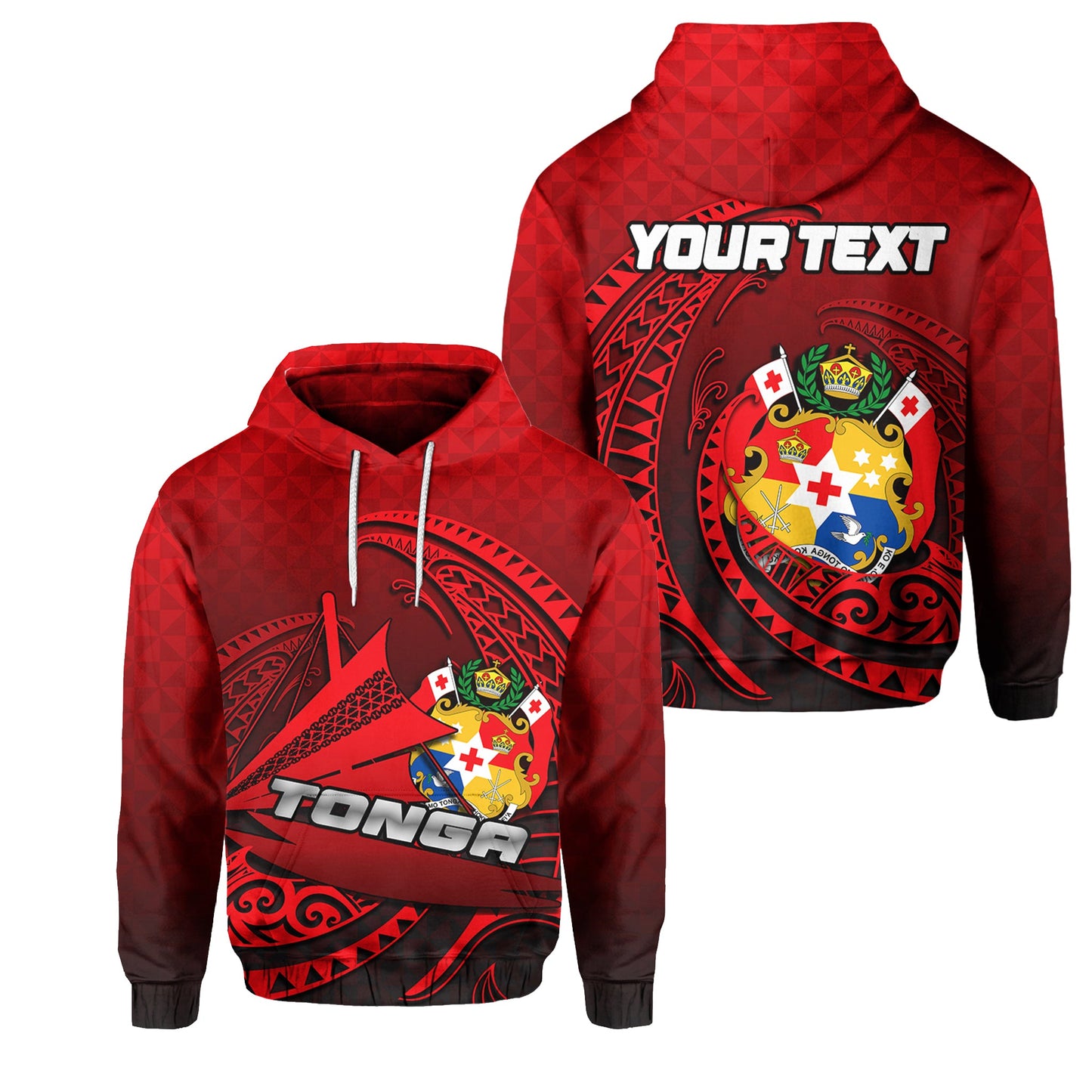 ( Personalised)Tonga Emancipation Day Hoodie Kalia No.1