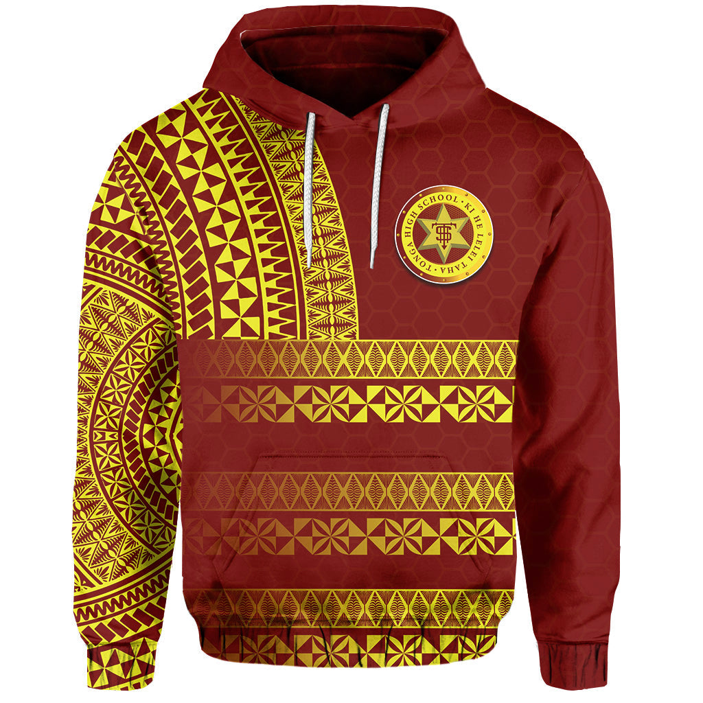 ( Personalised)Tonga High School Hoodie Tonga Tattoo Style