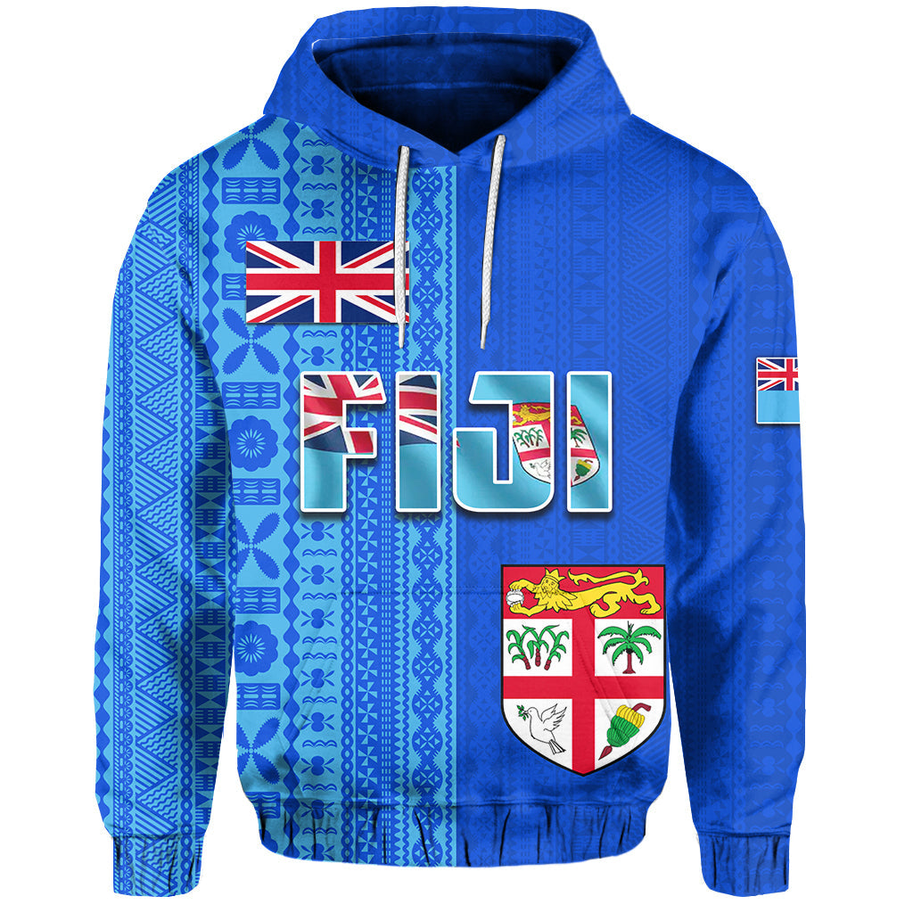 Fiji Constitution Day Half Tapa Patterns Hoodie