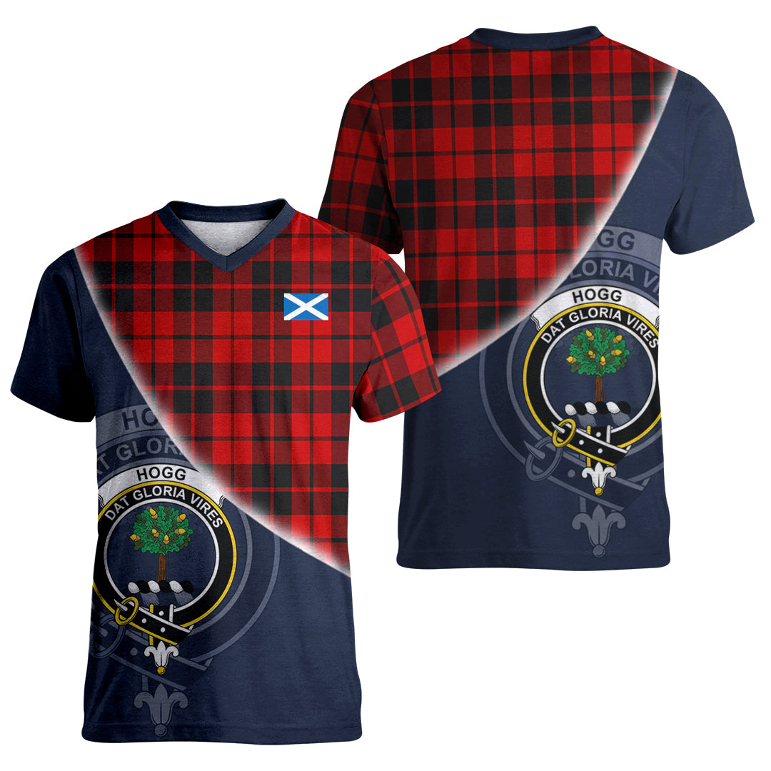 Printivon Hogg Tartan Scottish Crest T Shirt