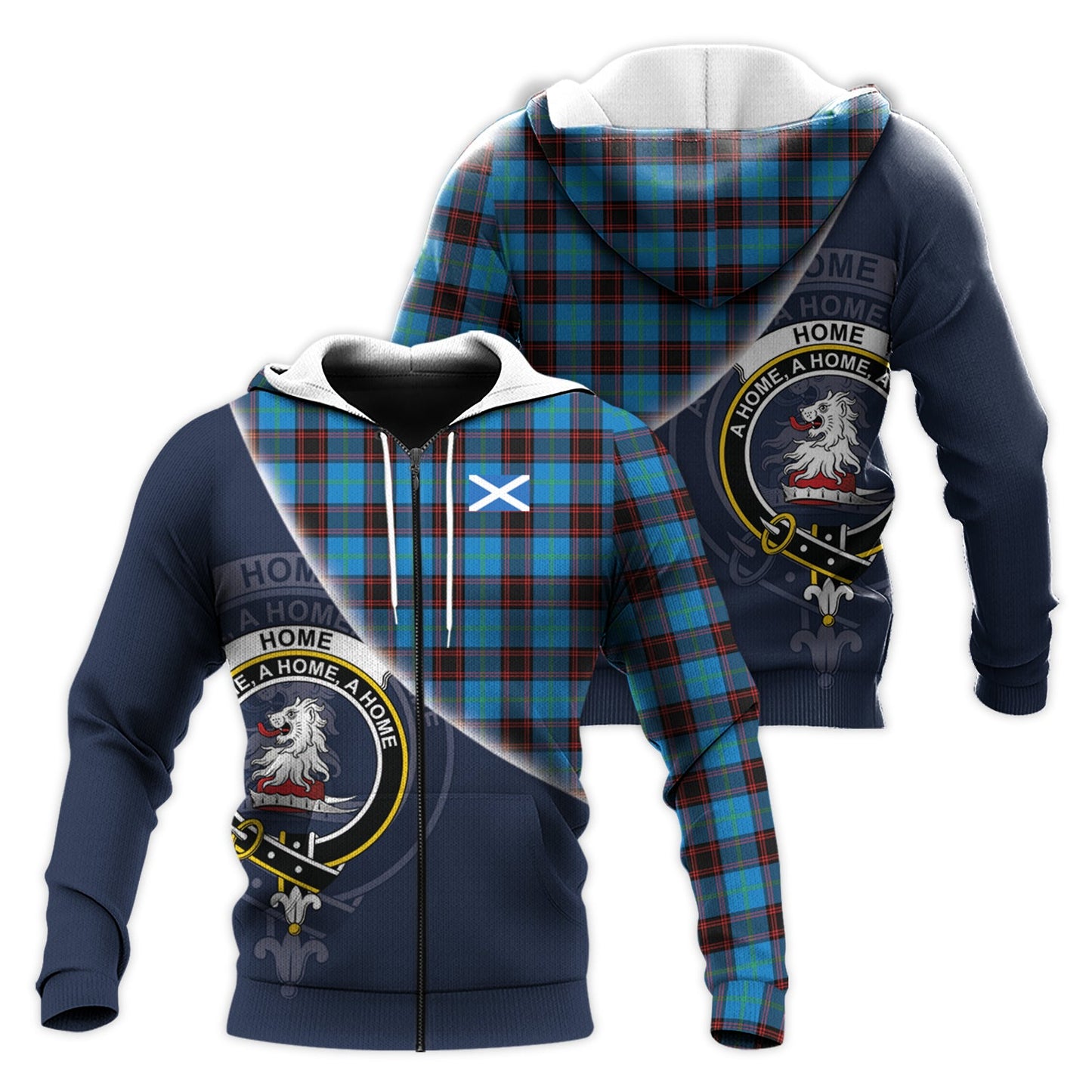 Printivon Home Ancient Tartan Scottish Crest Hoodie