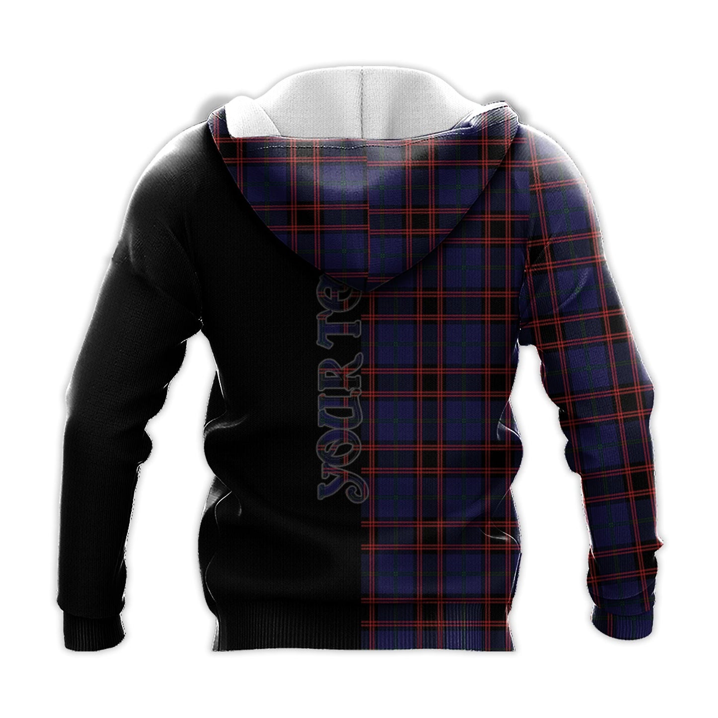 Printivon Home Modern Tartan Personalize Half Hoodie