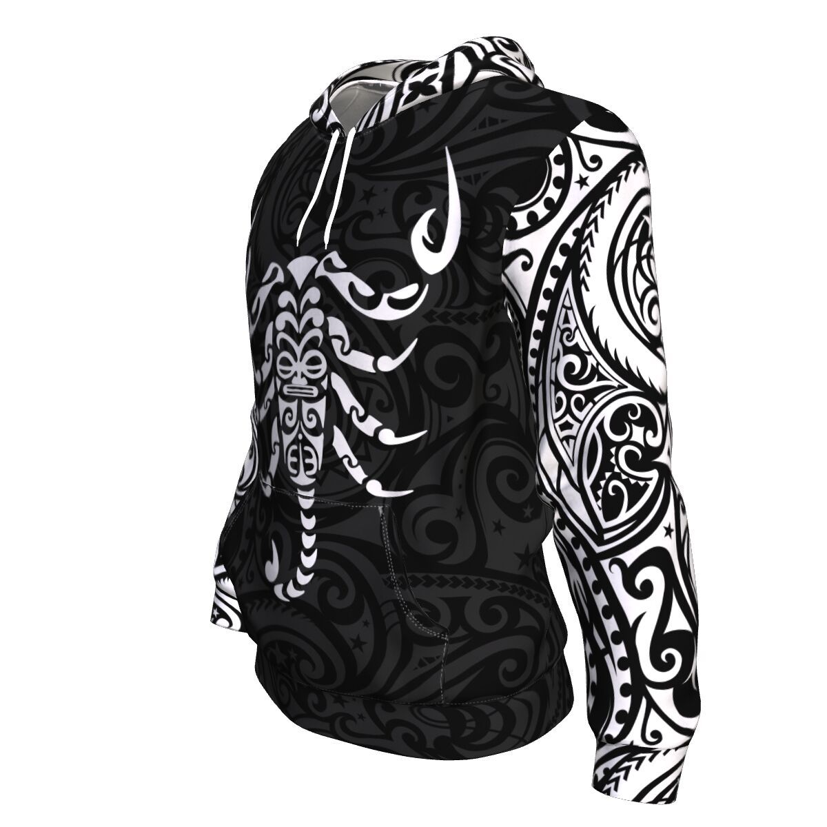 Scorpio Zodiac Hoodie Maori Tattoo
