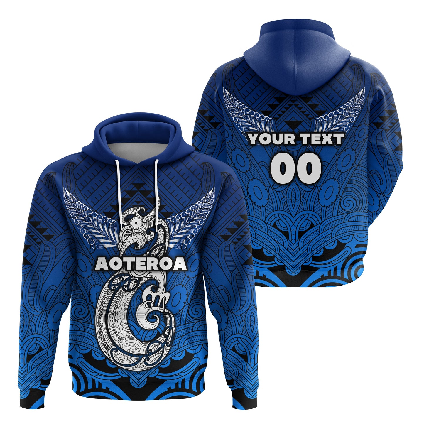 ( Personalised) Maori Aotearoa Manania Hoodie Simple Sport Style