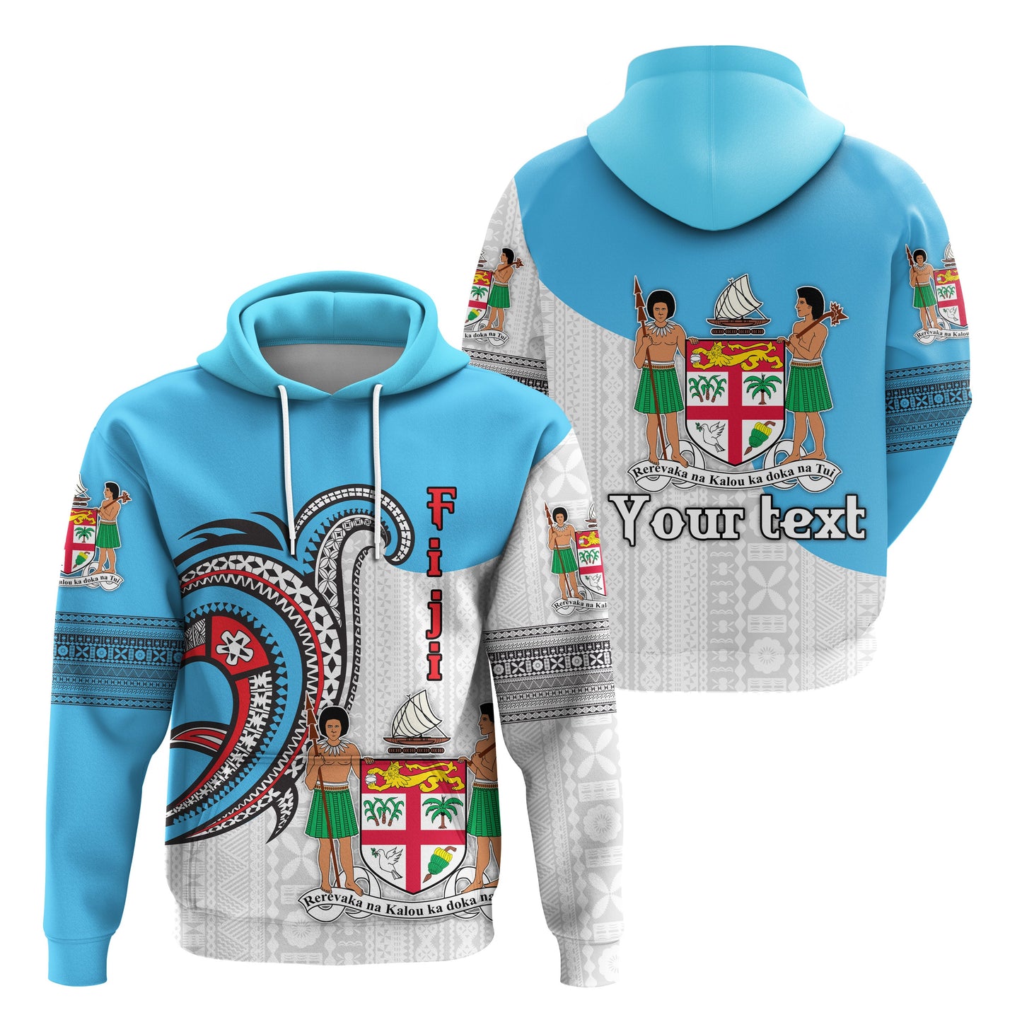 ( Personalised) Fiji Hoodie Polynesian Special Style