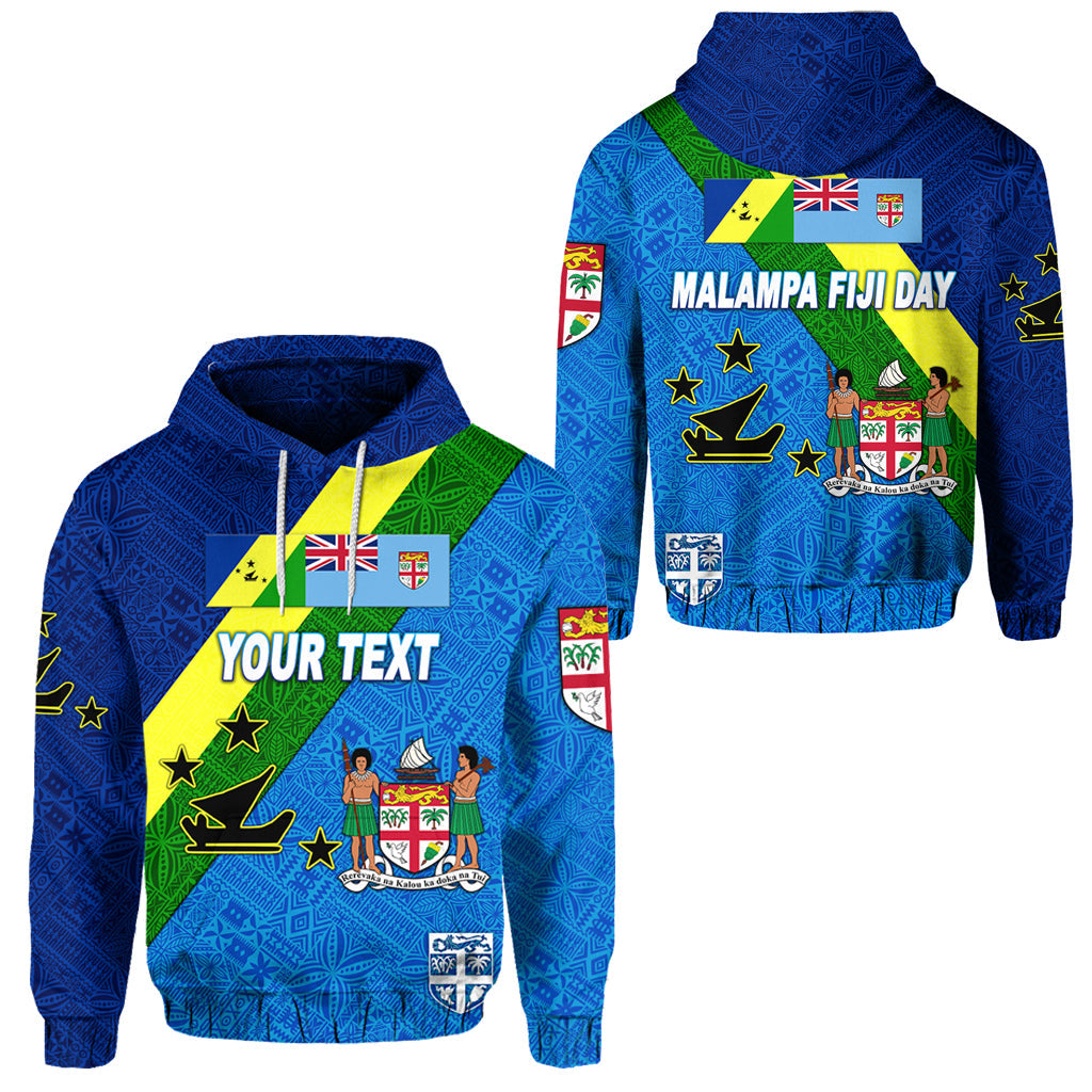 ( Personalised) Vanuatu Malampa And Fiji Day Hoodie October 10