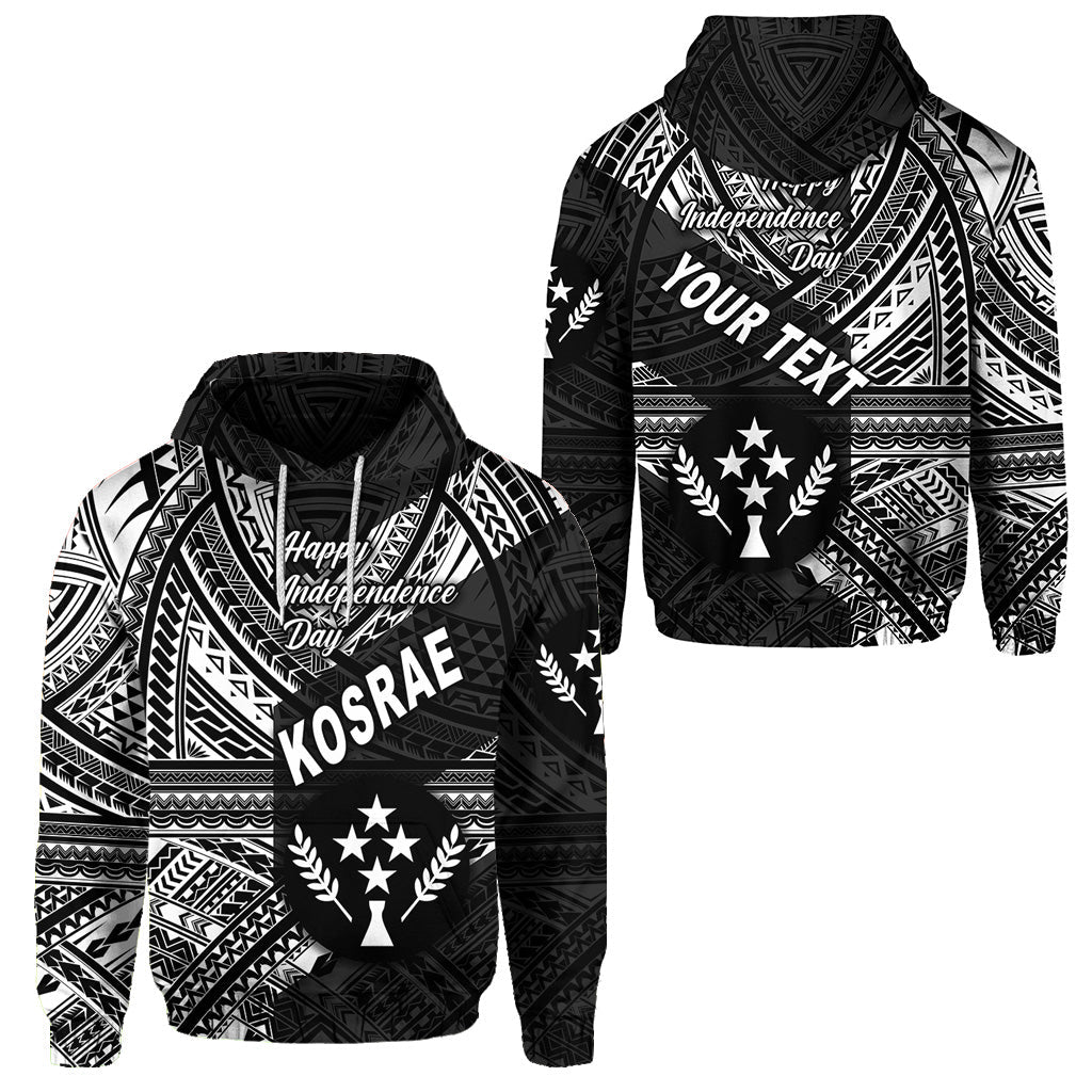 ( Personalised) FSM Kosrae Hoodie Happy Independence Day Original Vibes Black