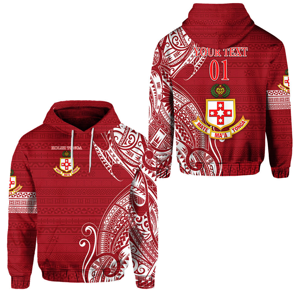 ( Personalised) Kolisi Tonga Mate Ma'a Tonga Hoodie Simple, Text And Number