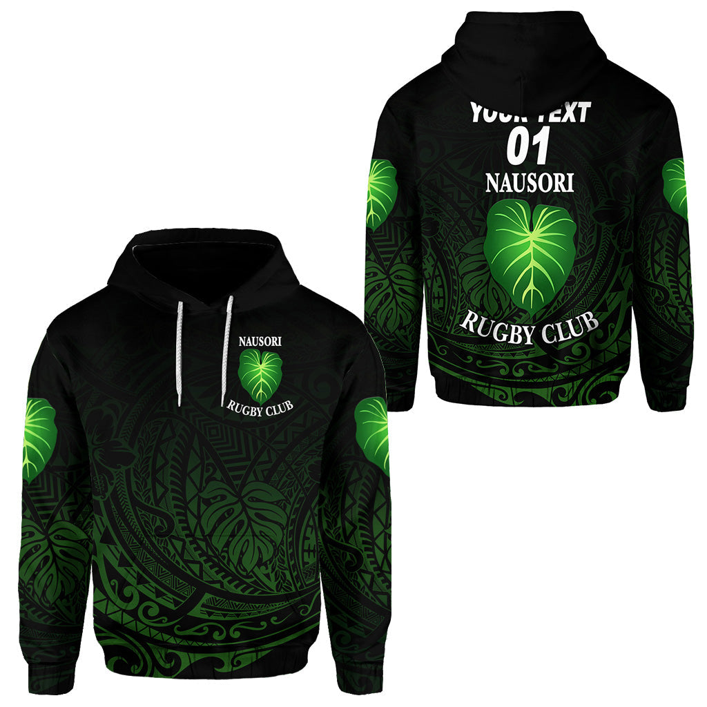 ( Personalised) Fiji Nausori Rugby Hoodie Original Style, Text And Number