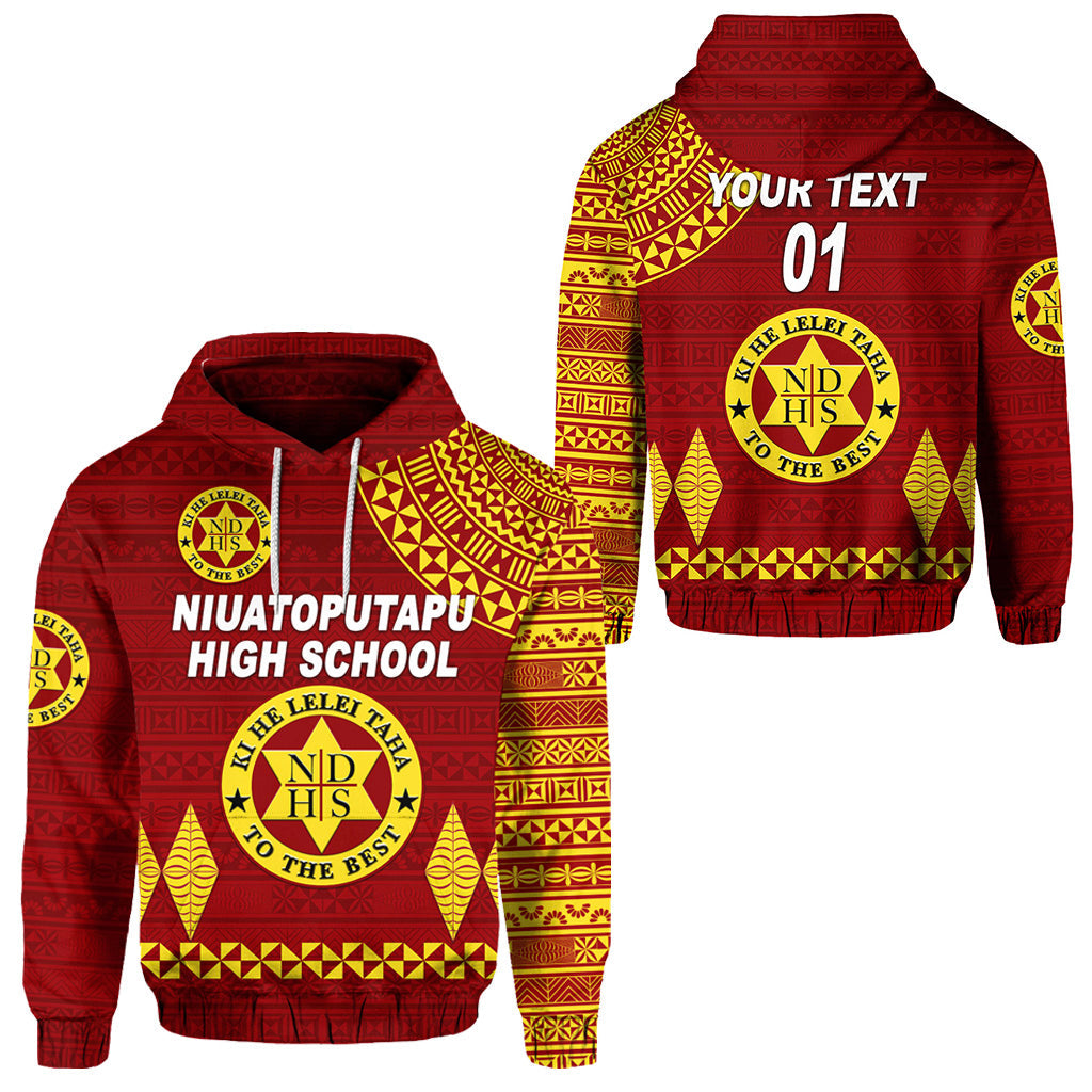 ( Personalised) Tonga Niuatoputapu High School Hoodie Simple Style, Text And Number