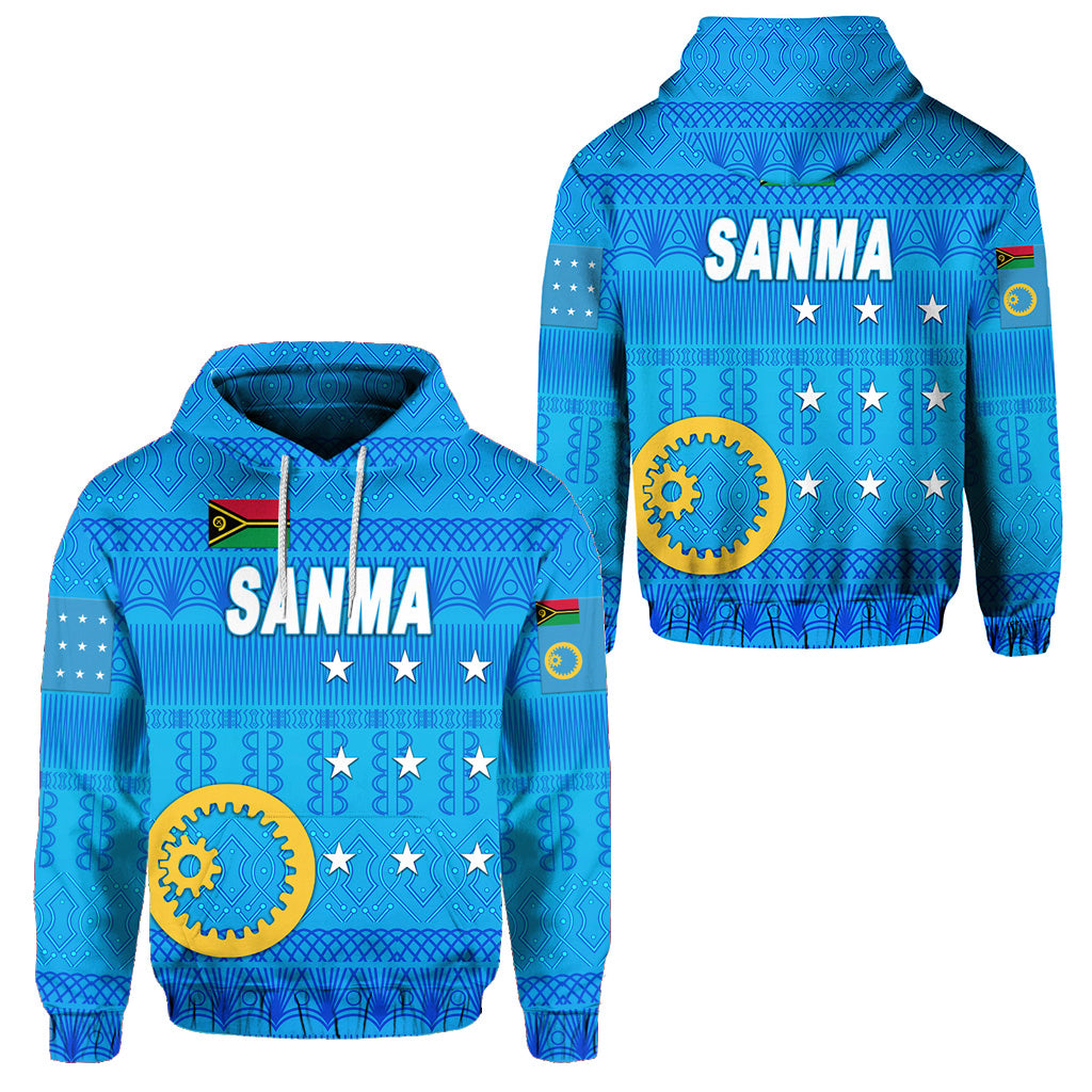 Sanma Province Hoodie Vanuatu Pattern Traditional Style