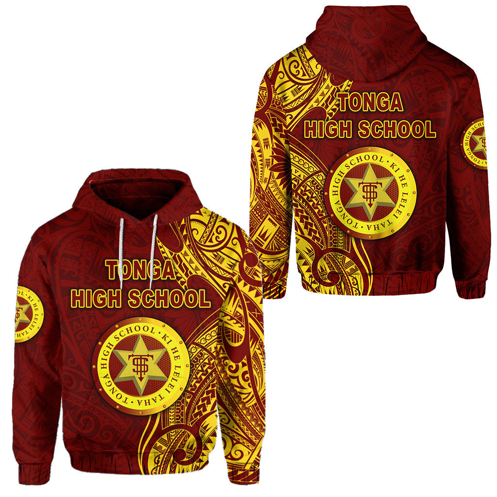 Tonga High School Hoodie Simple Vibes Maroon