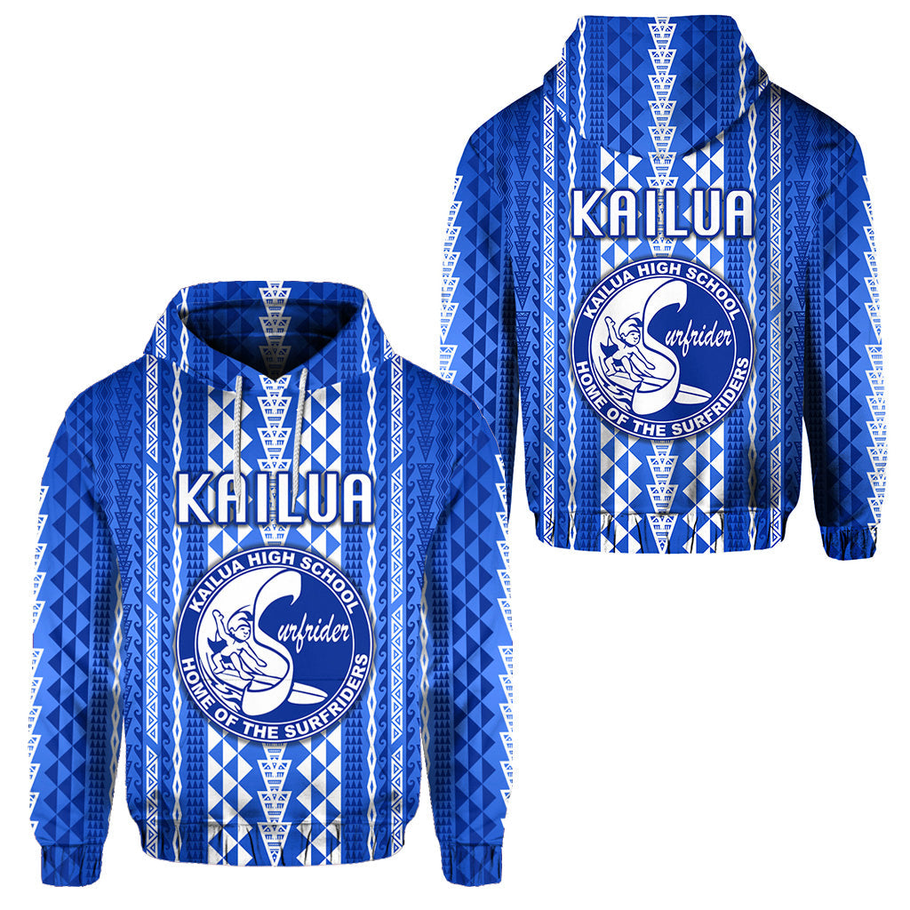 Hawaii Kailua High School Hoodie Surfriders Simple Style