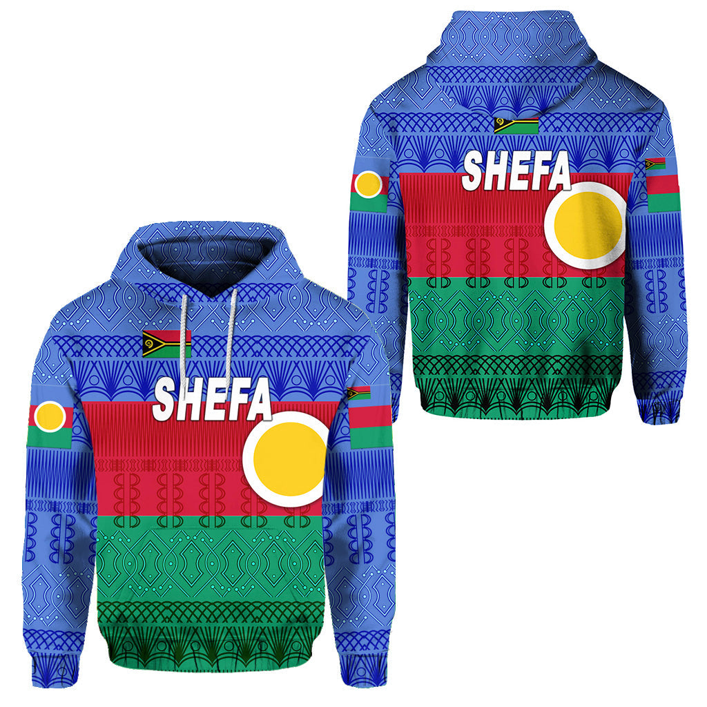 Shefa Province Hoodie Vanuatu Pattern Traditional Style