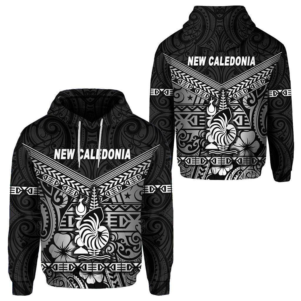 New Caledonia Hoodie Simple Style Black