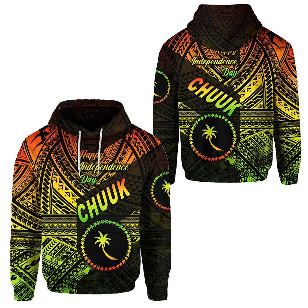 FSM Chuuk Hoodie Happy Independence Day Original Vibes Reggae