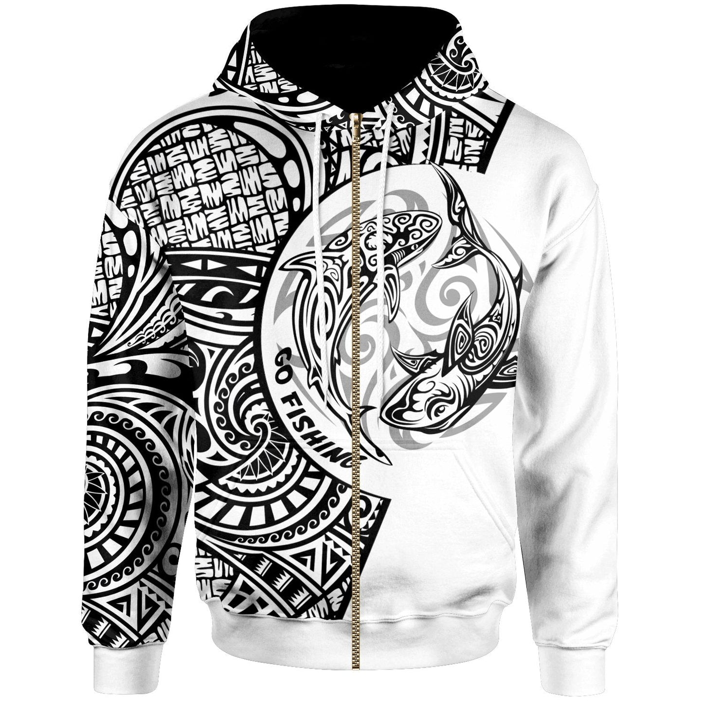 Tokelau Zip Hoodie Go Fishing Now