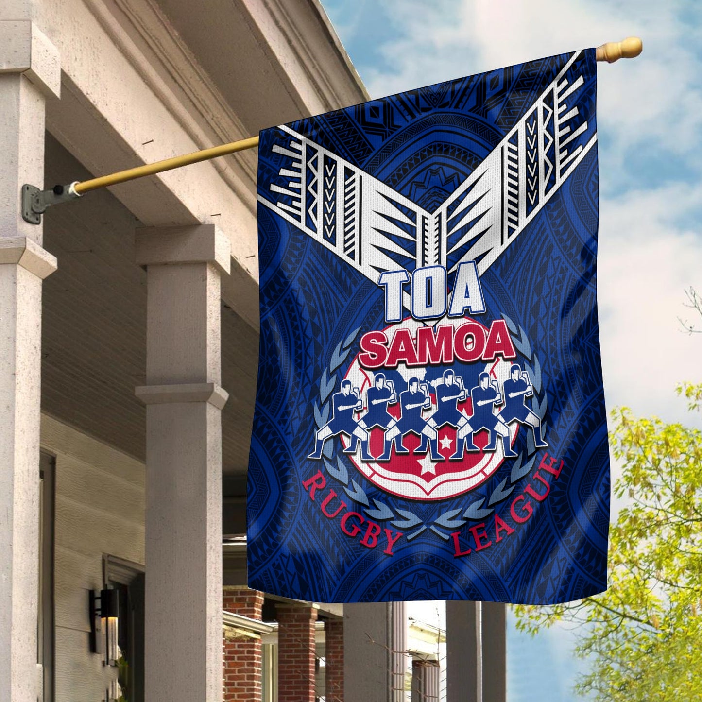Toa Samoa Rugby Flag Siva Tau Jersey