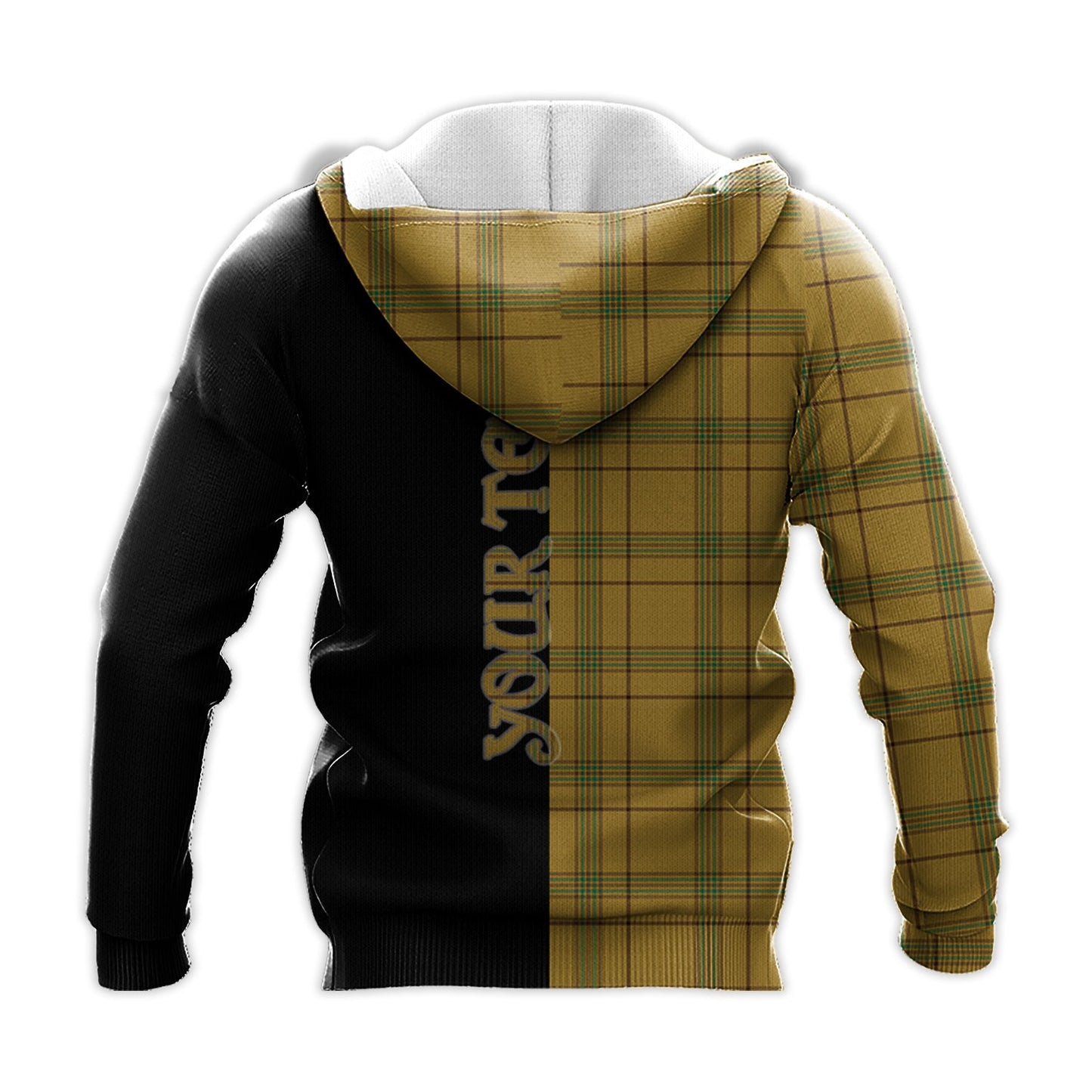 Printivon Houston Tartan Personalize Half Hoodie