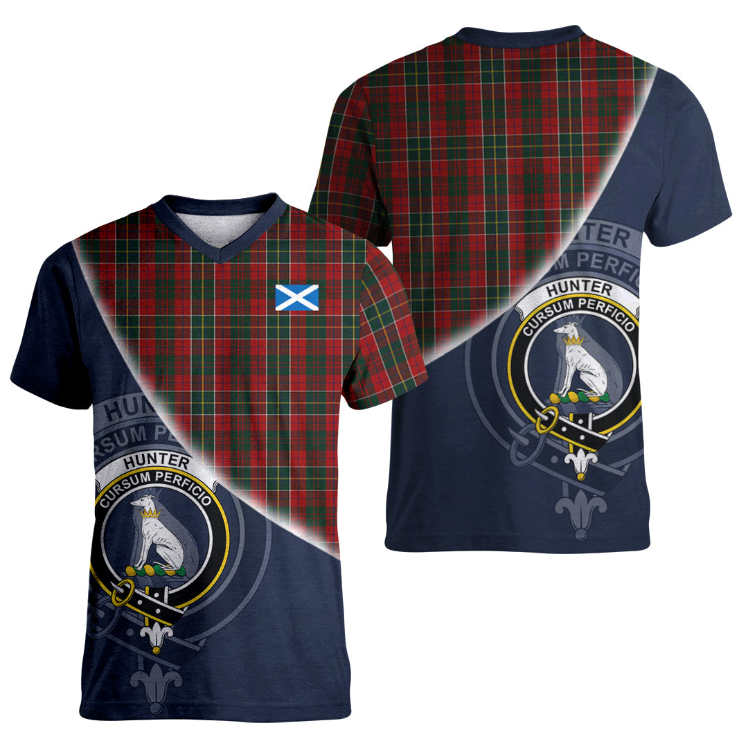Printivon Hunter USA Tartan Scottish Crest T Shirt