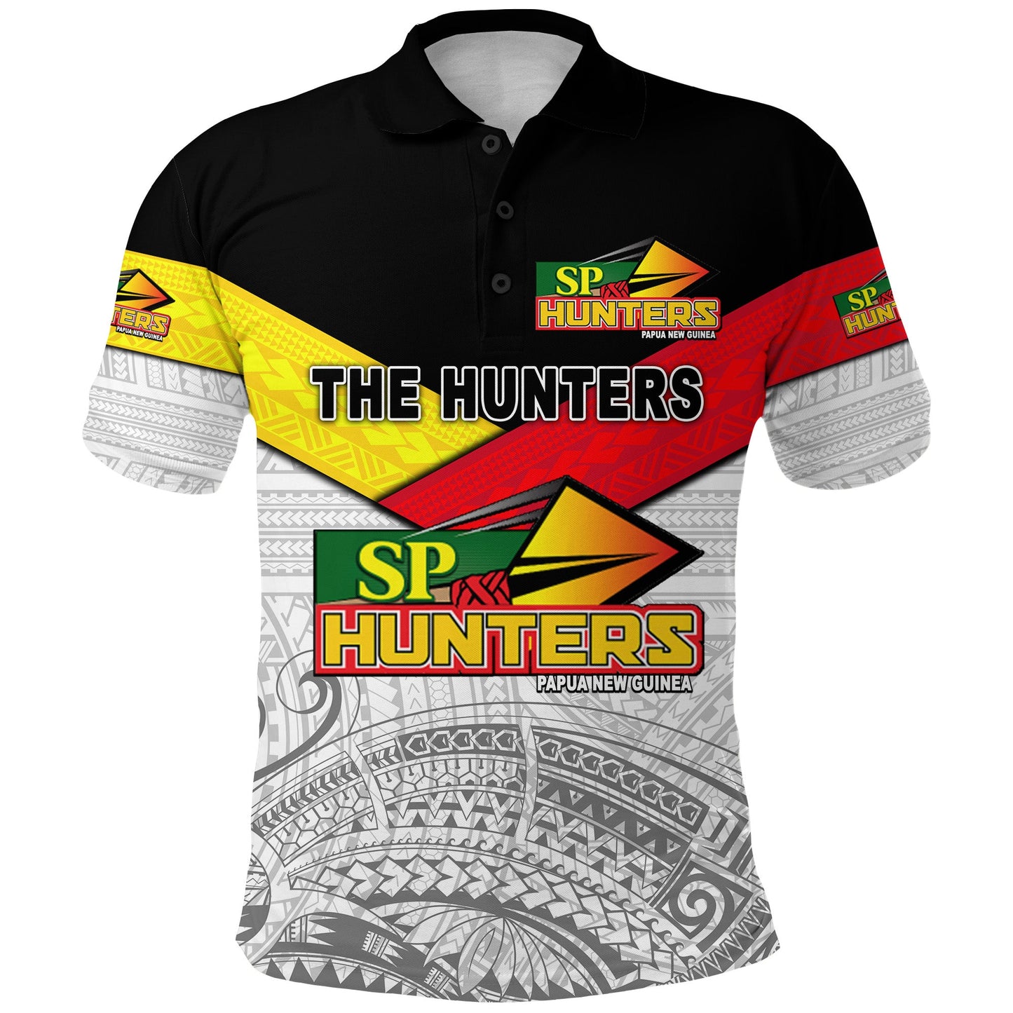 Papua New Guinea SP Hunters Polo Shirt Rugby Original Style - White