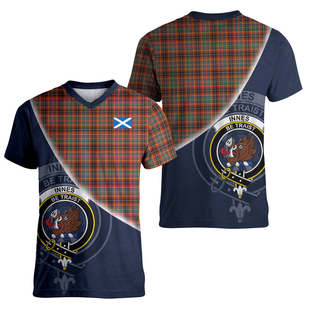 Printivon Innes Ancient Tartan Scottish Crest T Shirt