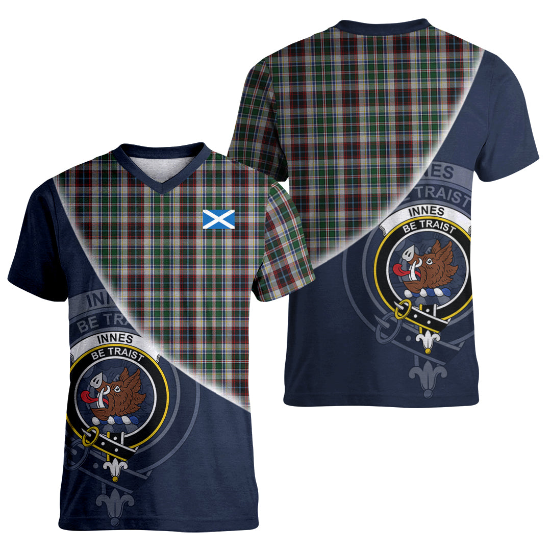 Printivon Innes Dress Tartan Scottish Crest T Shirt