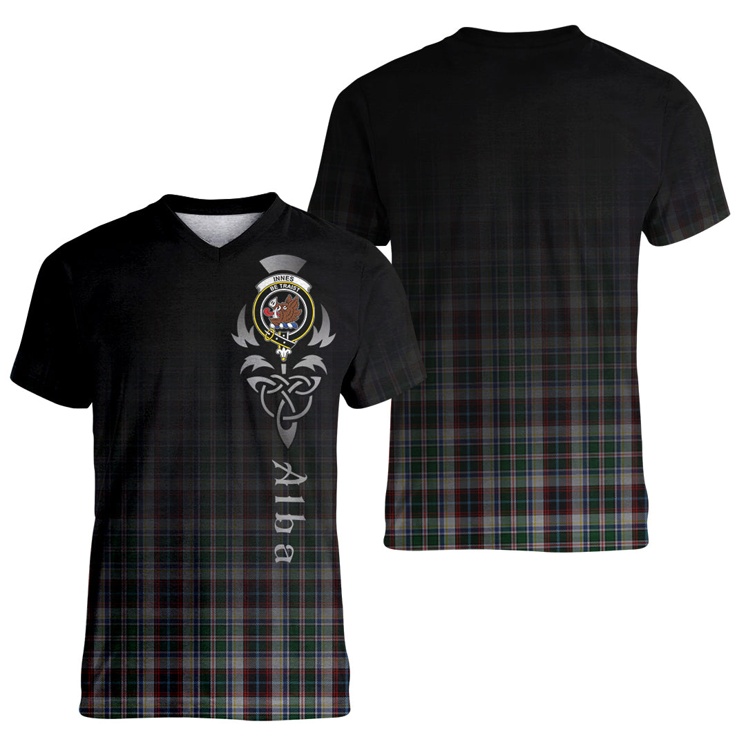 Printivon Innes Dress Tartan Crest Alba Celtic T Shirt