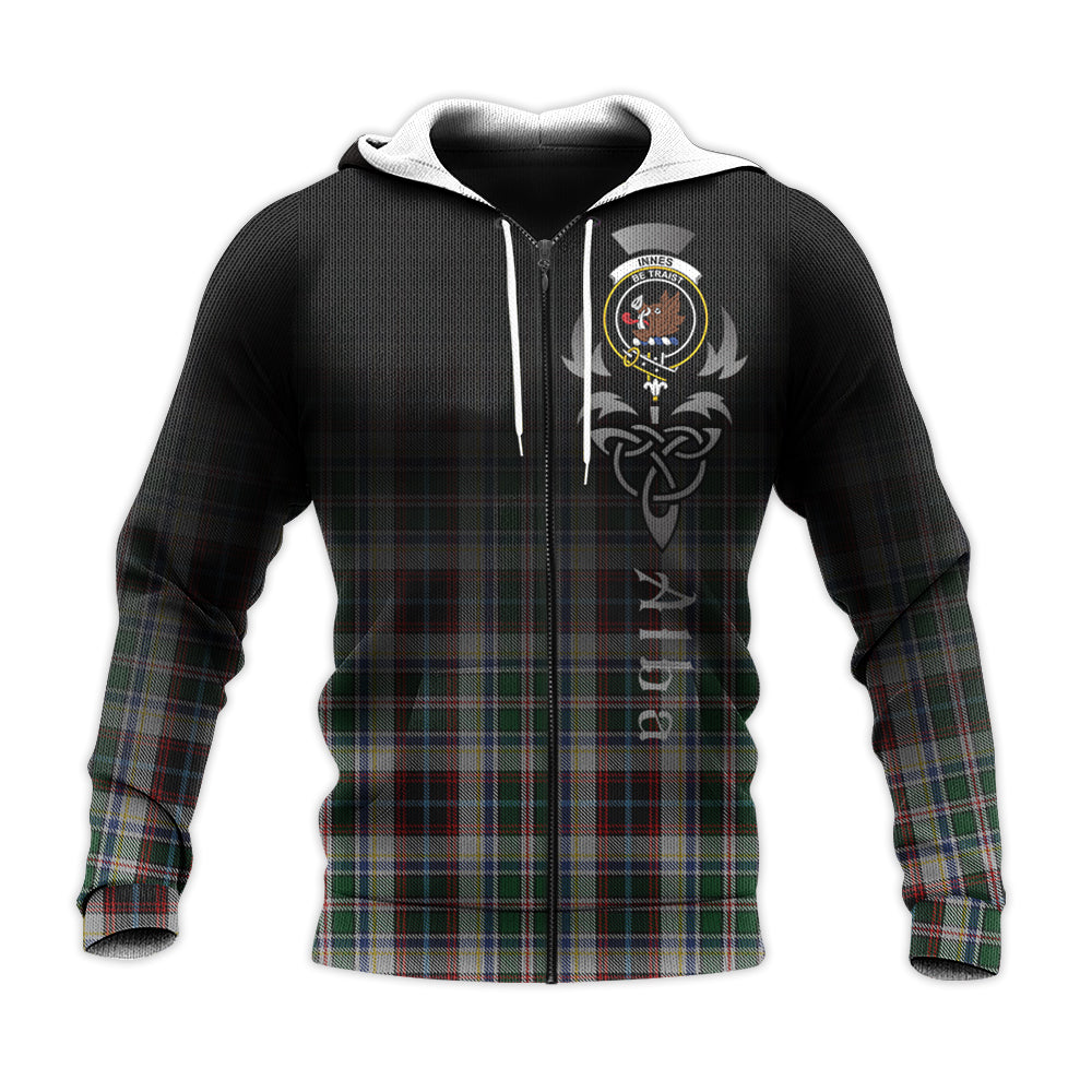 Printivon Innes Dress Tartan Crest Alba Celtic Hoodie